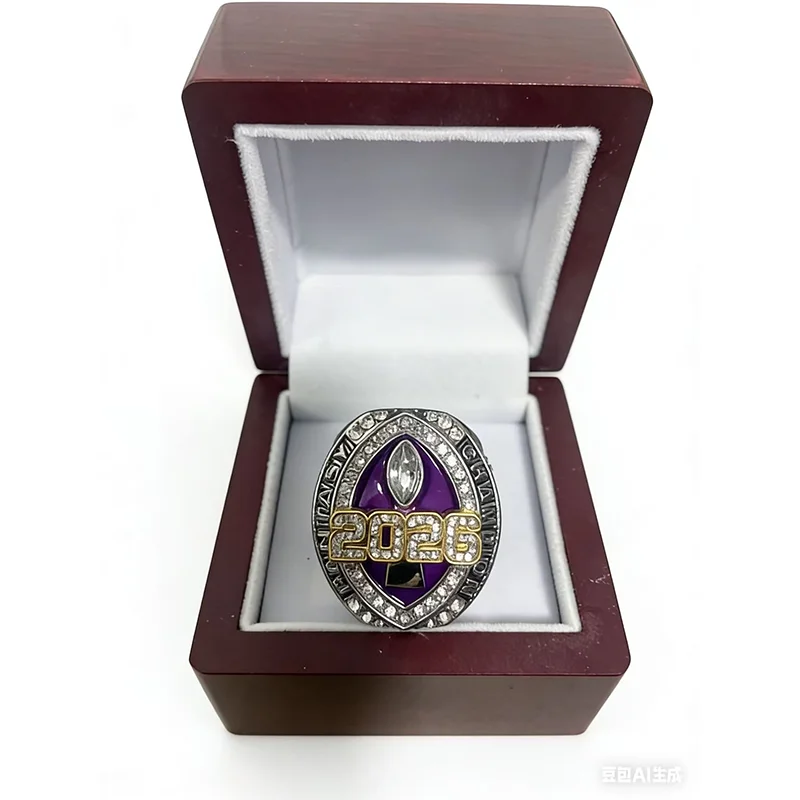 Regalo della collezione di fan dell'anello del campione commemorativo del fan dell'anello commemorativo del campionato di calcio fantasy 2026