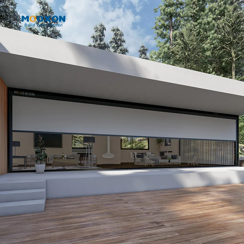 Premium Extra Breite Elektrische Jalousien Wasserdicht UV-Beständig Regenfest Sonnenschutz Maßgefertigt für Pergola und Veranda Image