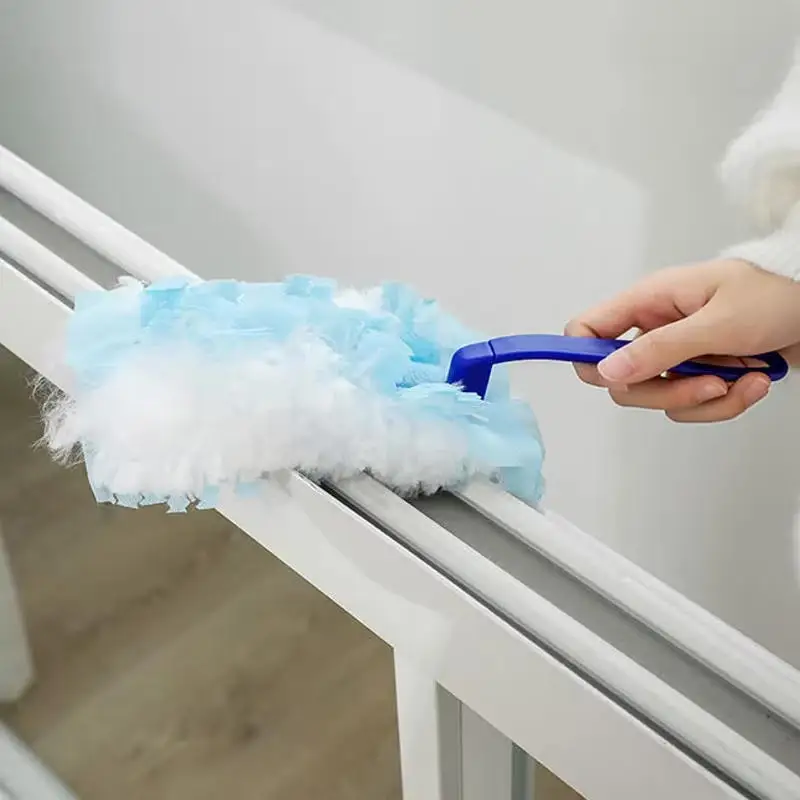 Einweg-Staubwedel mit Ersatzköpfen, Nachfüllungen, Bulk-Staubwedel-Bürste zum Reinigen von Jalousien, Auto-Oberflächen-Staubwedel-Reinigungswerkzeug Image