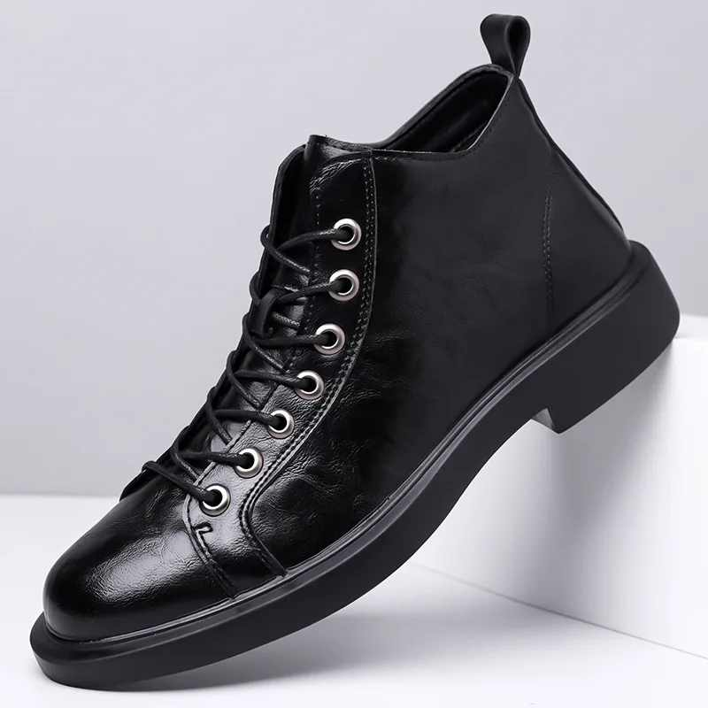 Weiche Leder-Chelsea-Stiefel für Herren 2026 Herbst Frühling Neu Vintage Handgefertigt Elegante Herren-Knöchelschuhe Casual Business Schuhe Größe 44