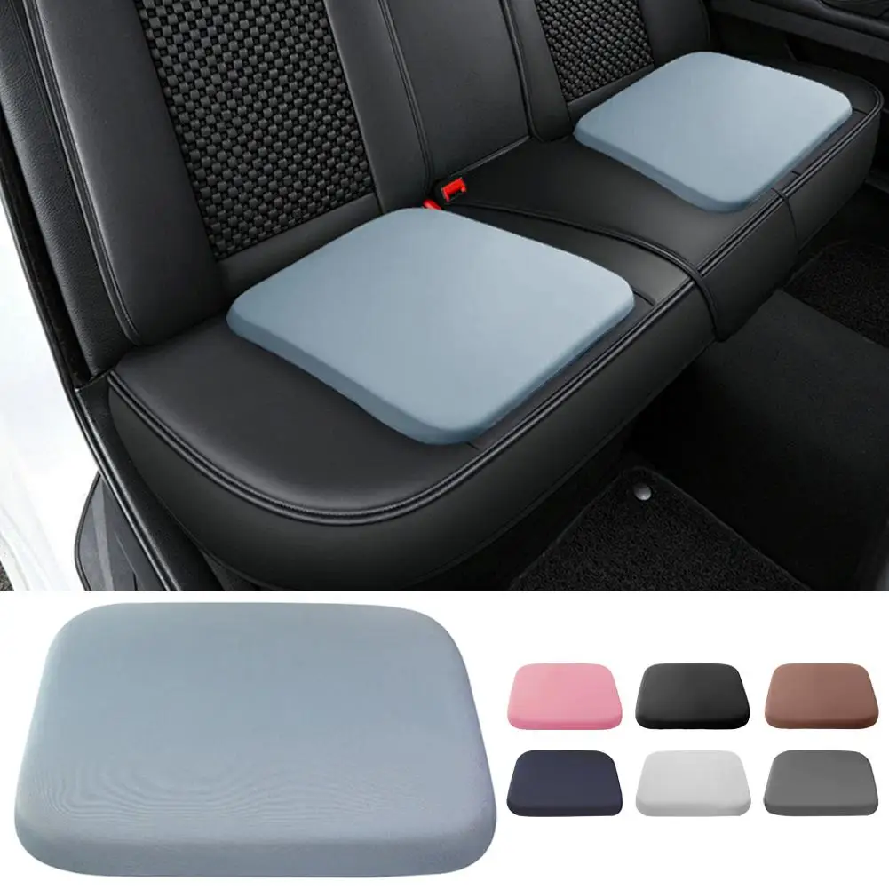 Sitzkissen aus Memory-Schaum mit Bändern, langsamer Rückprall, Fours Seasons, Sitzmatte, rutschfest, für Auto, Zuhause, Büro, Stuhl, quadratische Sitzmatte Image