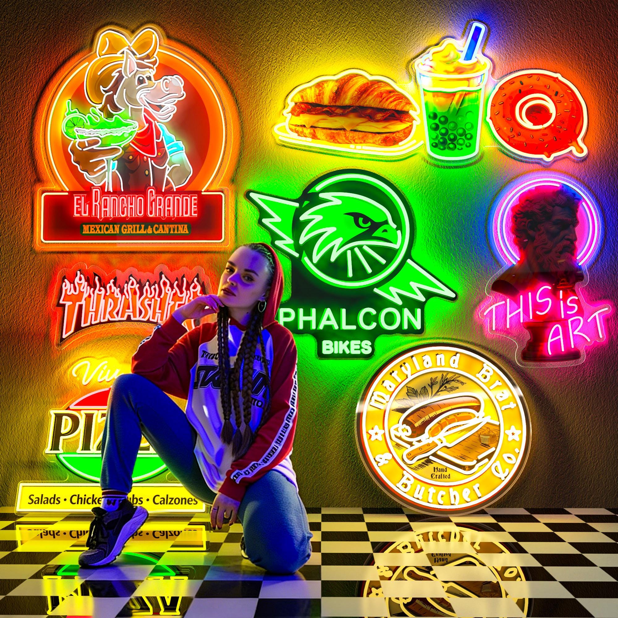 Insegna al neon LED personalizzata, insegna al neon personalizzata, insegna aziendale, insegna al neon, insegna personalizzata per insegna spa per ung