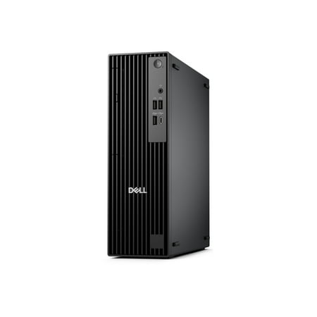 Dell Pro QCS1250 Desktop Computer - Intel Core Ultra 5 235 - 8 GB - 256 GB SSD - Slim PC - Standard Black - Intel Chip - Windows 11 Pro - Intel DDR5 SDRAM - English (US) Keyboard - 180 W