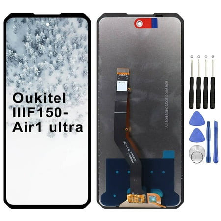 KIQ Replacement LCD Screen Full Assembly with Digitizer Compatible with Oukitel IIIF150-Air1 Ultra(Without Frame)