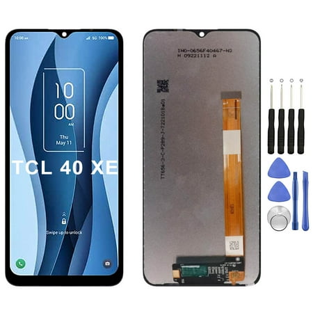 KIQ Replacement LCD Screen Full Assembly with Digitizer Compatible with TCL 40 XE(Without Frame)