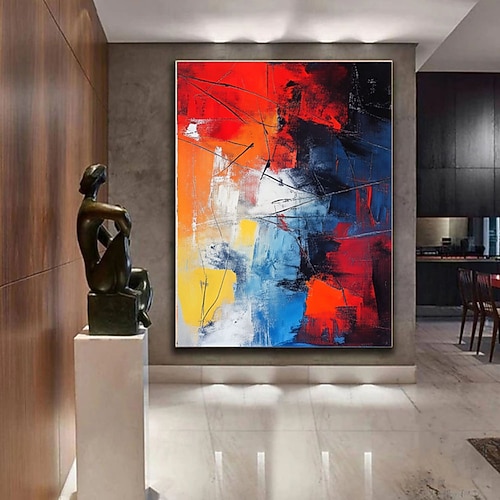 handgemalte abstrakte Ölgemälde auf Leinwand, Wandkunst, abstrakte Malerei, Originalgemälde, Leinwandkunst, Wandbild, Heimdekoration, individuelle Ölgemälde Image