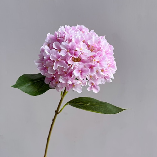1 künstliche Hortensienblüte, 66 cm – realistische Seidenhortensie für Heimdekoration, Hochzeitsarrangements, Fotohintergrund, künstliche Blumen Image