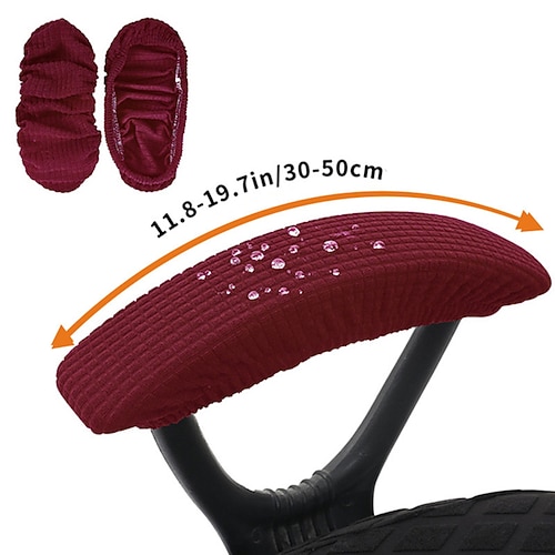 Wasserabweisende Waffel-Armlehnenbezüge für Bürostühle, dehnbares elastisches Armlehnenschutz-Set für Computer-Schreibtischstühle Image