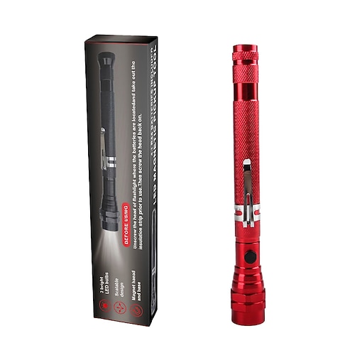 Magnetische Teleskop-Picking-Werkzeuge mit elastischem Hals, tragbare, ausziehbare magnetische LED-Teleskop-Taschenlampe, magnetische Pickup-Werkzeuge, Arbeitsleuchten, magnetische Taschenlampe, Image