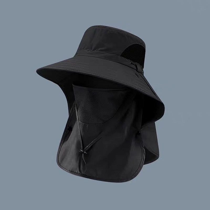 Unisex Bucket Hat Army Green Black Polyester Wide Brim Sports Outdoors Outdoor Fishing Solid Color Sun Protection Sunscreen