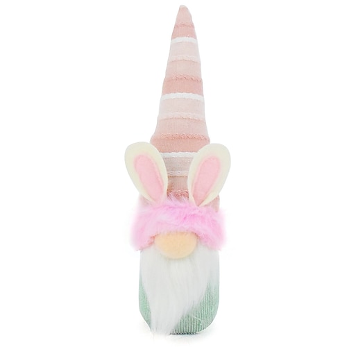 Osterkorb-Füller Hase Gnome Plüsch Osterdekorationen für Zuhause Frühlings Tomte mit Hasenohren mehrschichtige Tablett Dekor glückliche Feiertagsornamente Oster Geschenk für Kinder Mädchen Jungen Image
