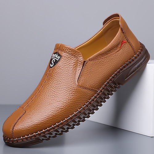 Herren-Slipper aus Kunstleder, bequem und stilvoll für den Alltag Image