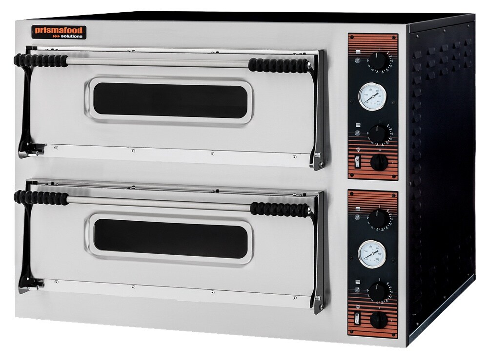 A&S polarny Gastro Pizzaofen Backofen Pizza Flammkuchen 400V 2 Kammern / 8 Pizzen / Sichtscheibe Image