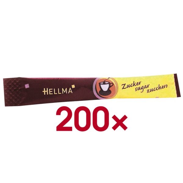 Hellma 2x Zucker Portionszucker Zucker-Sticks 100 Stück Image