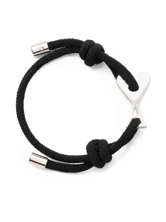 Cord Brass Ami De Coeur Bracelet - Black - AMI Bracelets
