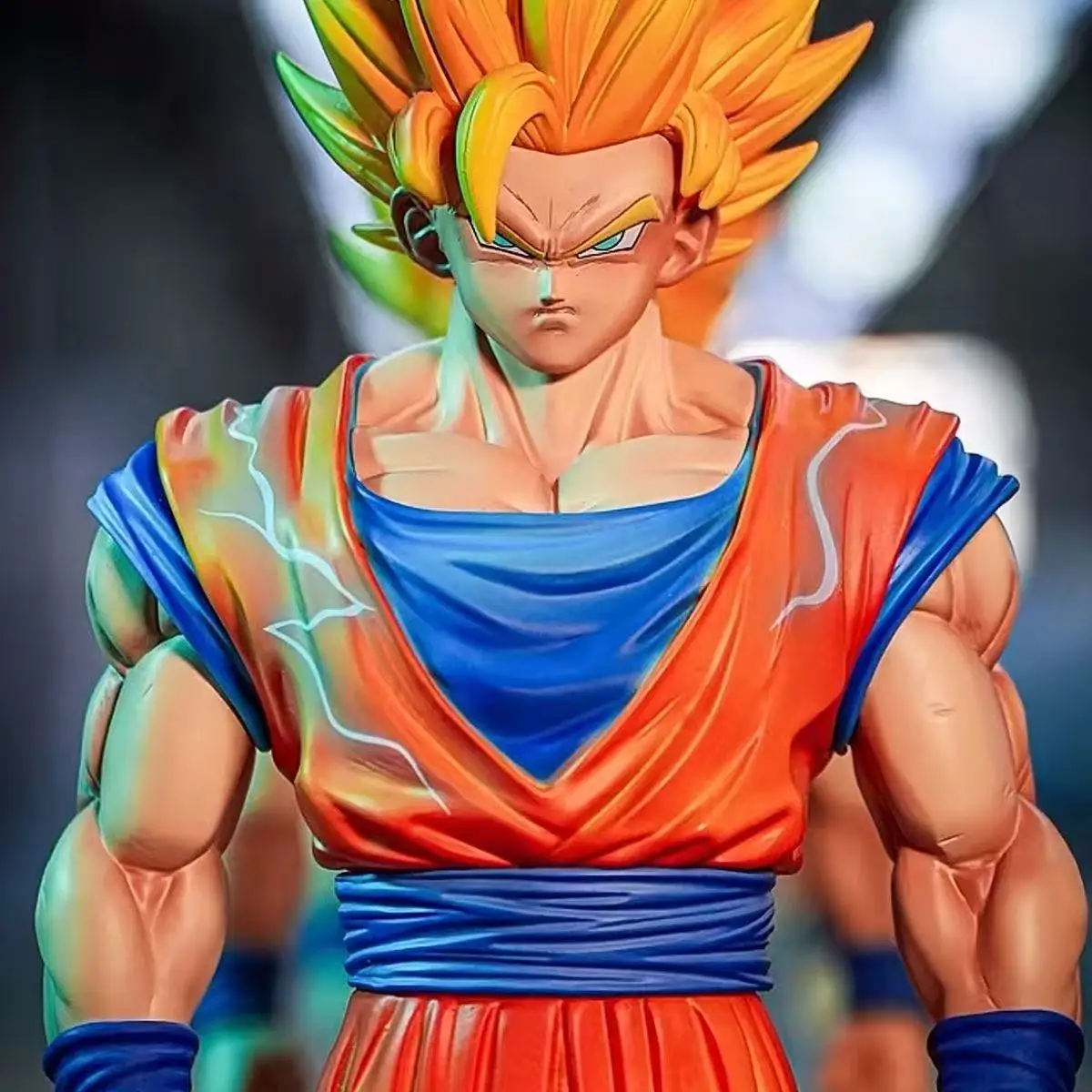 JT Statua Dragon Ball Z SSj1 Ssj2 Goku Figura Son Goku Super Saiyan Action Figures 30 cm/11.81 pollici Collezione Modello Giocattoli Regali