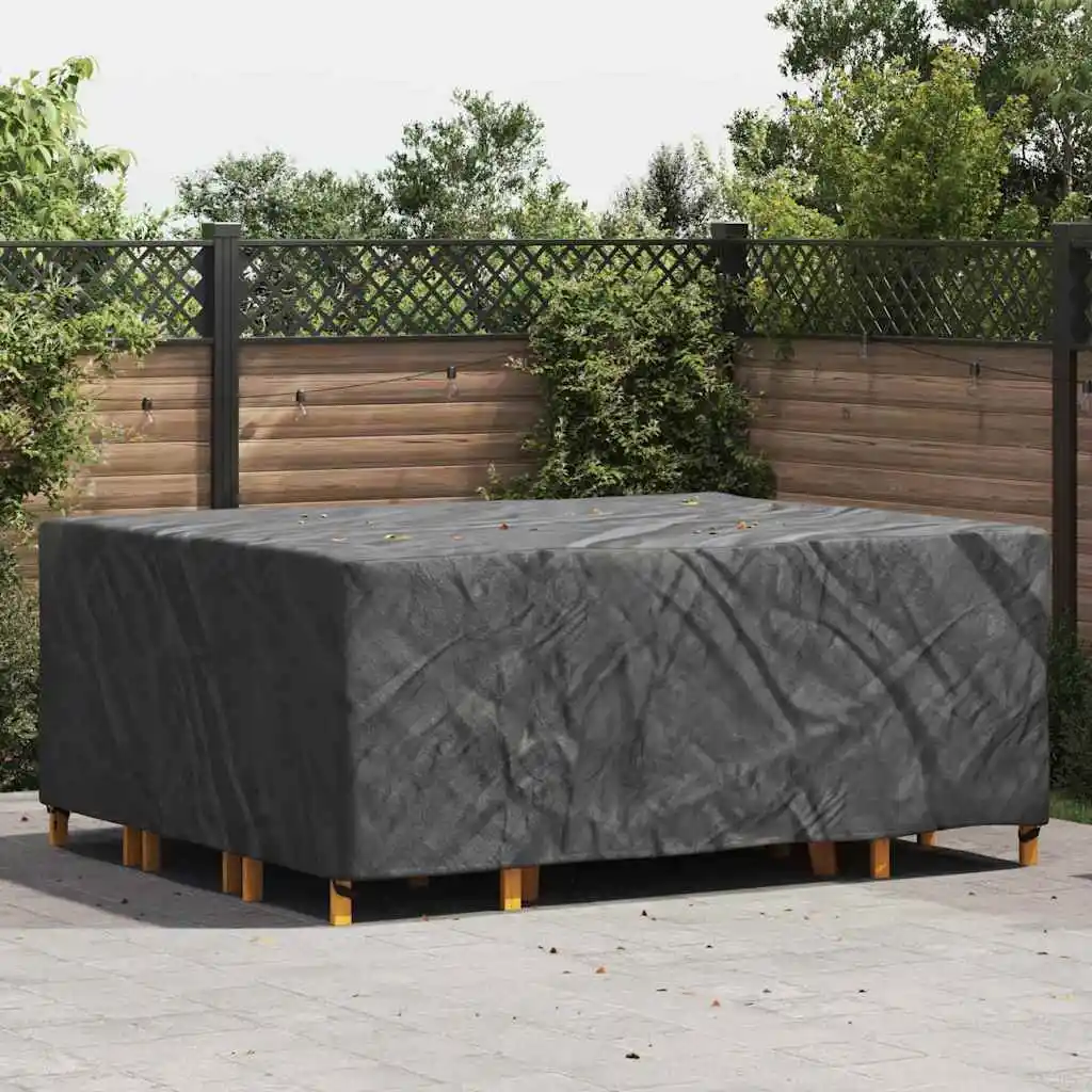 Gartenmöbelabdeckung Schwarz 250 x 210 x 70 cm 210D Multi-Size-Gartenabdeckungen dick Wasserdicht Staubschutzhüllen für den Außenbereich Image