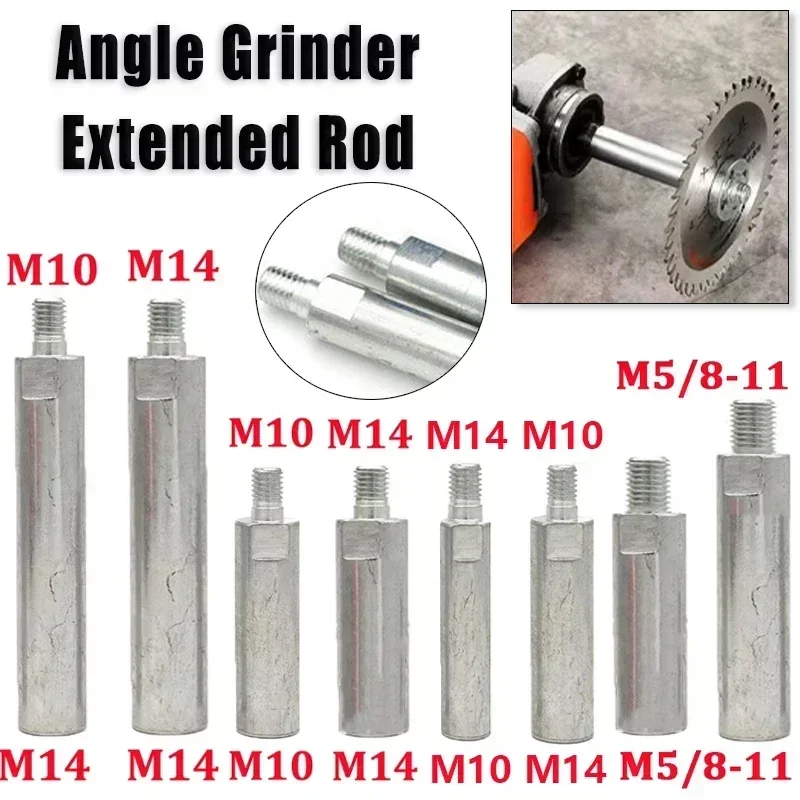 1pc M10/M14/5/8-11 M14 Konvertieren Zu M10 Verbindung Erweiterte Stange Gewinde Adapter verlängerung Bar Für Auto Polierer Winkel Grinder Image