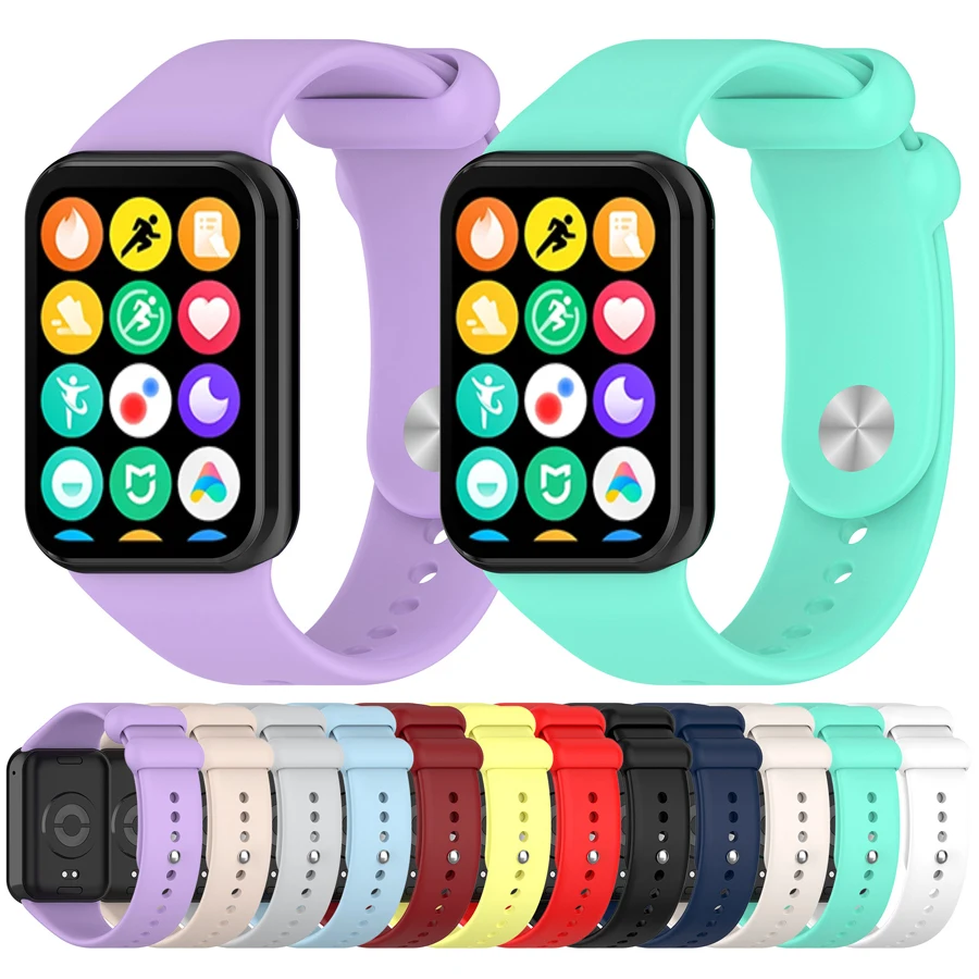 Silikonarmband für Redmi Watch 4 5 6 Sport Austauschbares Armband Armband Correa für Xiaomi Mi Band 9 Pro/Mi Band 8 Pro Strap Image