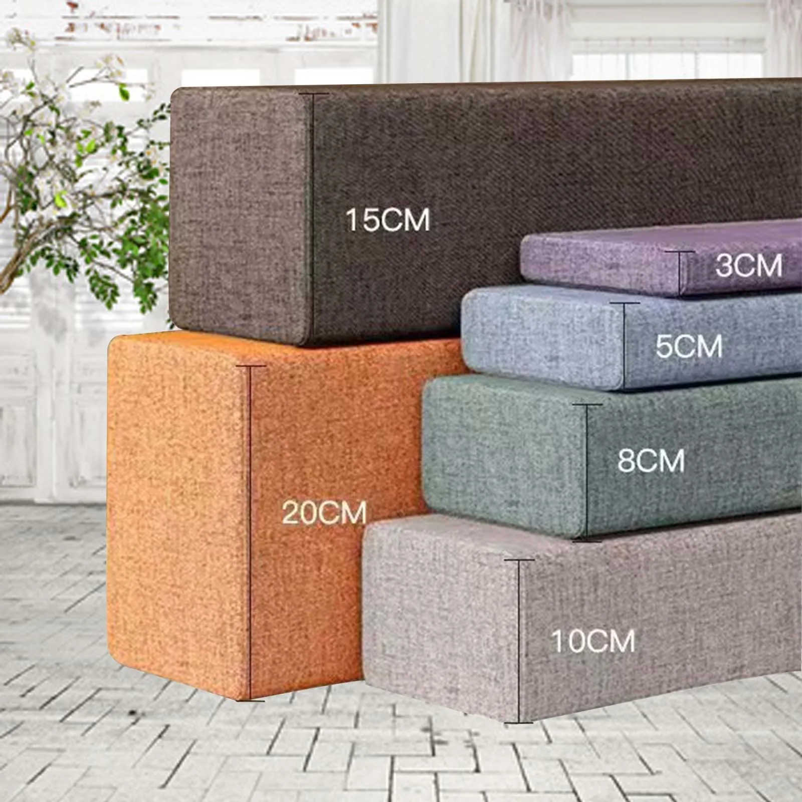 Benutzerdefinierte Bettverlängerung Sofa Armlehne Pad Bettfüller Lücke waschbare Lückenfüllkissen mit Reißverschluss Leinen langes Kissen für Zuhause/Fenster Image