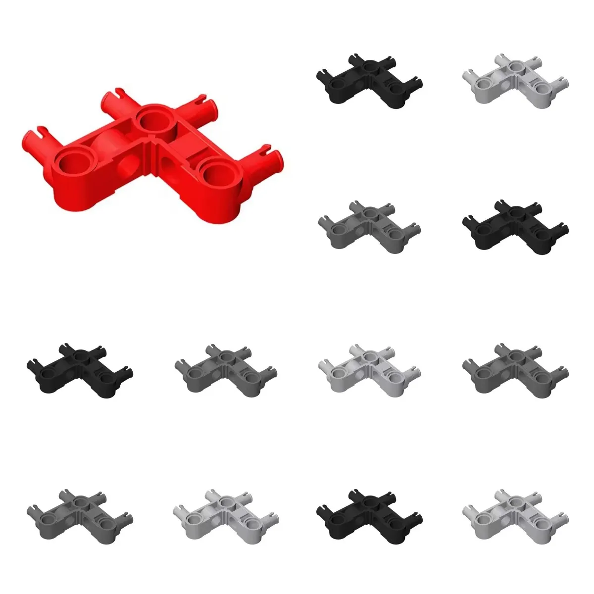 50 stücke 55615 Pin Stecker Senkrecht 3x3 Ziegel Sammlungen Groß Modulare GBC Spielzeug Für Technische MOC DIY Bausteine Comp Image