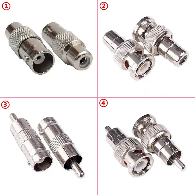 1/2/5/10Pcs Q9 BNC Auf RCA AV Männlich Weiblich Gerade Stecker RCA AV Zu BNC Männlich Weiblich für CCTV Video Hohe Qualität Schnelle Lieferung Image
