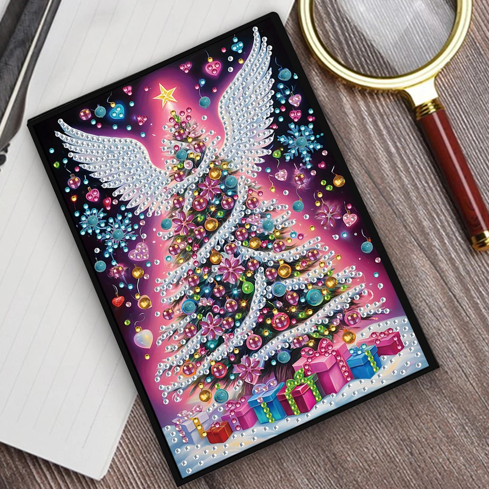 50-seitiges A5-Notizbuch-Set zum Selbermachen, Diamant-Kunst-Malerei-Notizbuch-Set, Diamant-Malerei-Notizbuch-Set für Geburtstage oder Weihnachtsgeschenke Image