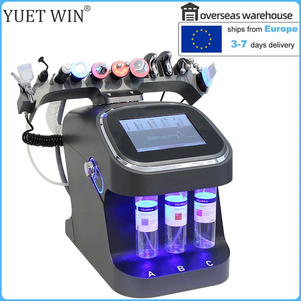 Hydro-Dermabrasionsmaschine, Tiefenreinigung, Gesichtslifting, Wasser, Sauerstoffspray, Hautpflege, Bubble SPA, Schönheitsgerät, 10-in-1 Image