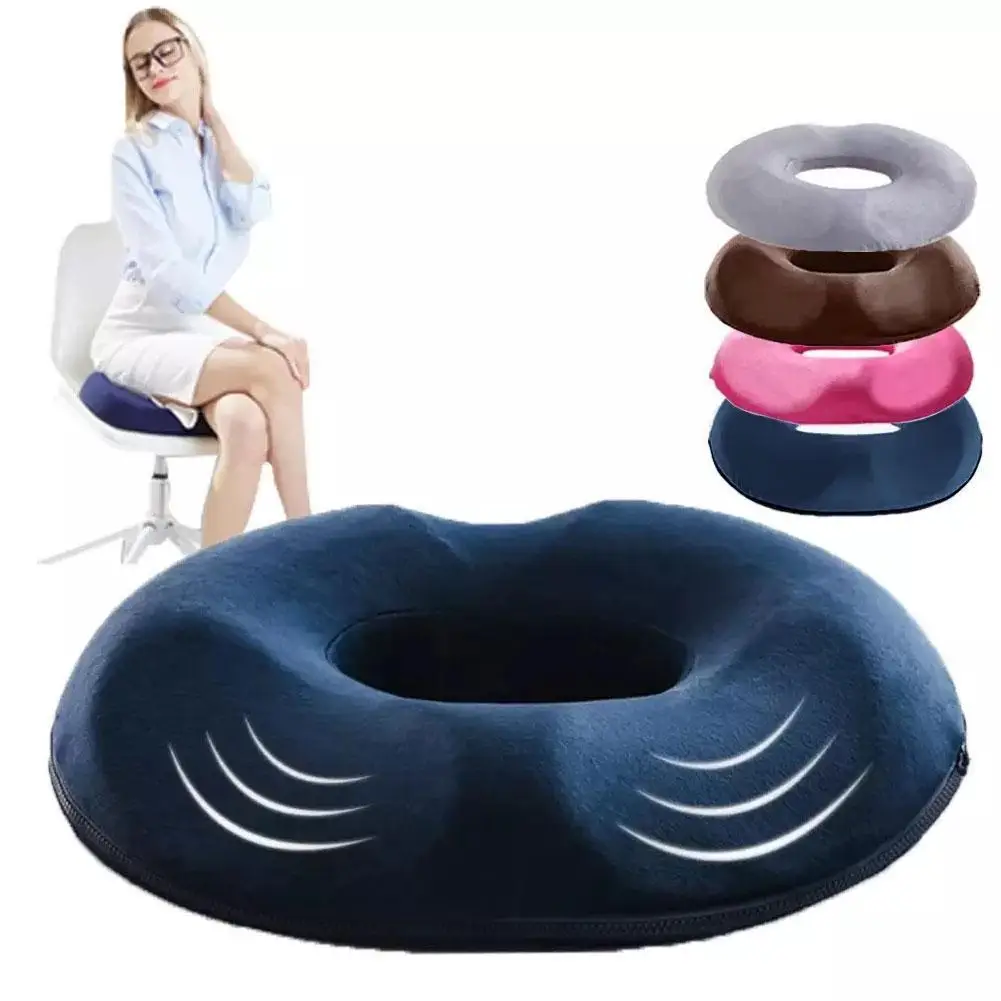 1PCS Donut Kissen Hämorrhoiden Sitzkissen Steißbein Steißbein Orthopädische Medizinische Sitz Prostata Stuhl für Memory Foam Image