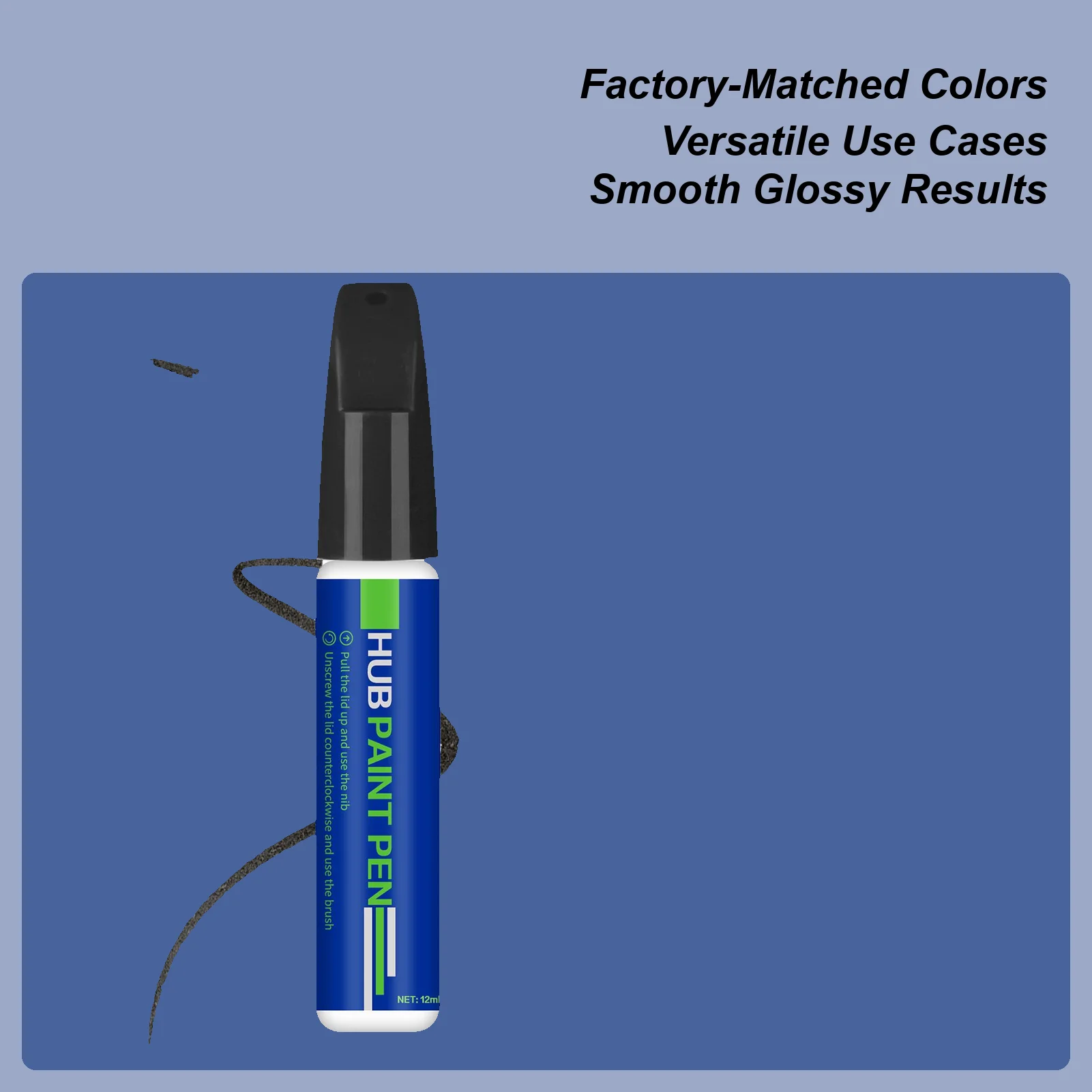 Auto-Ausbesserungslack, Fahrzeug-Ausbesserungslack, schnell trocknender Füllmarker, präzise für Metall, Glas, Leder, Holz, Wandgeräte Image