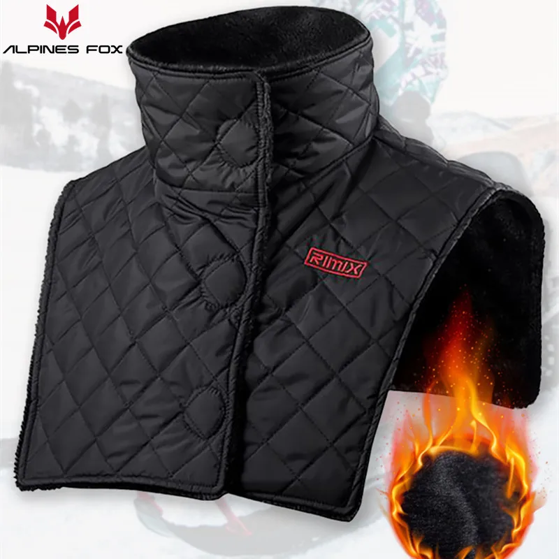 Winter Verdicken Fleece Motorrad Hals Wärmer Wasserdicht Ski Snowboarden Fahrrad Radfahren Wandern Sport Bandana Schal Warm Kragen Image