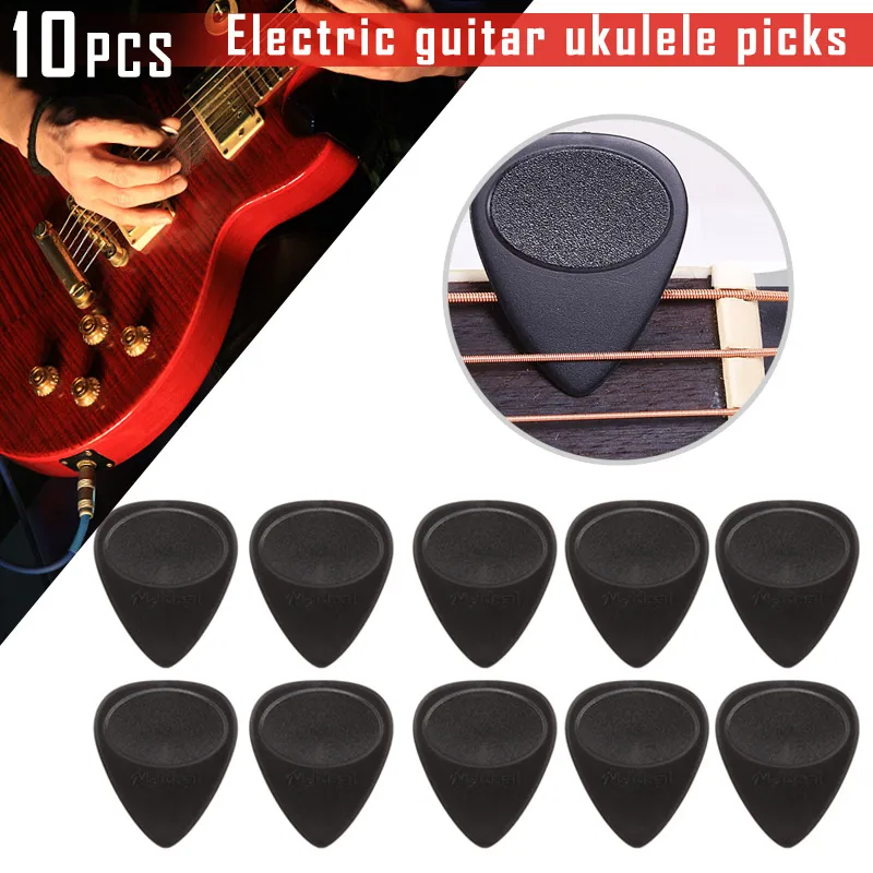 Gitarrenplektren, 10 Stück Plektren, 0,7 mm dick, Zubehör, rutschfest, langlebig, für E-Gitarre, Bass, Ukulele, Bass-spezifische Paddles ﻿ Image