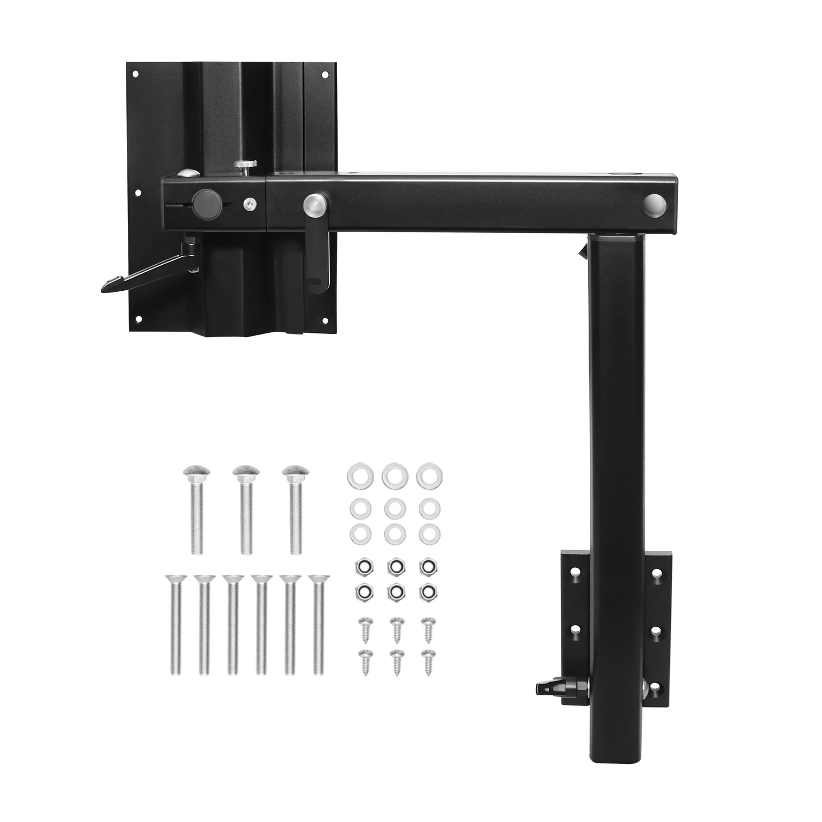 360 ° Drehbare, abnehmbare Premium-Tischbeinhalterung aus Aluminiumlegierung, um 90 Grad klappbar, für Wohnmobile, Wohnwagen und Yachten Image