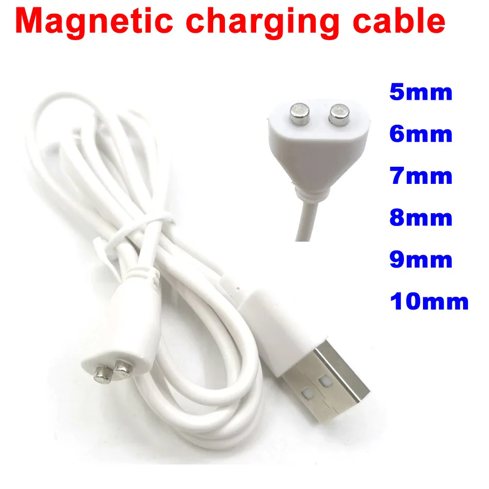 Magnetisches Ladekabel mit Körnerabstand 2P, 5 mm, 6/7/8/9/10 mm, Magnetsauger, USB-Ladegerät für Schönheitsinstrumente, intelligentes Gerät Image