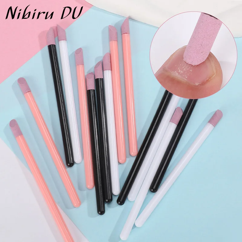 5/1 Stück Quarz-Peeling-Nagelfeilen-Set, Nagelhaut- und Entferner abgestorbener Haut, leicht, tragbar, Maniküre-Sticks für mühelose Nagelpflege Image