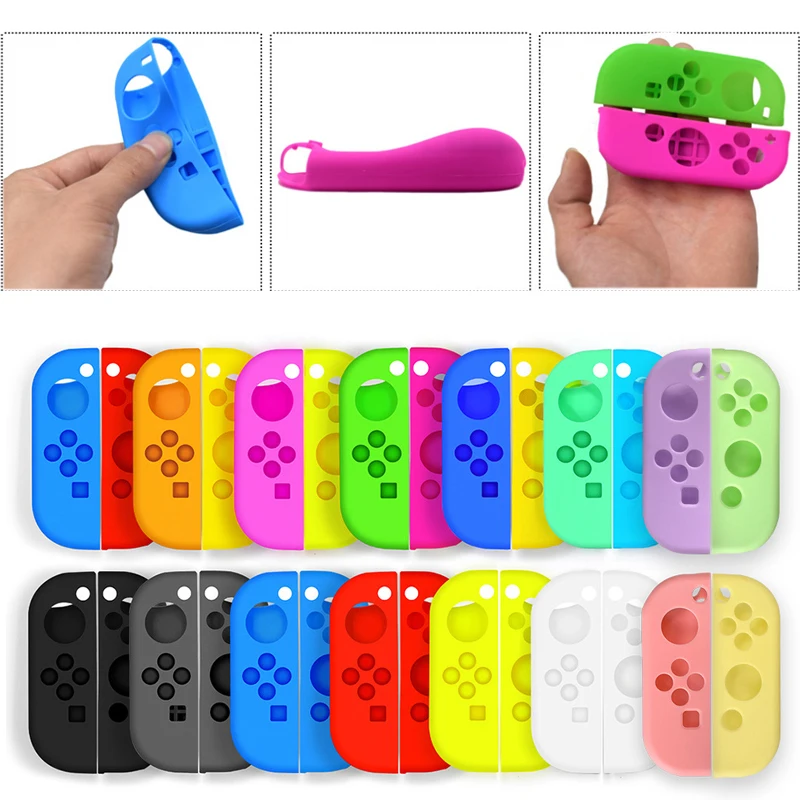 Silikon Soft Case Hand Grip Shell Schutzhülle Für Nintendo Schalter Oled NS Joy-Con Controller Handgriff Volle Schutz haut Image