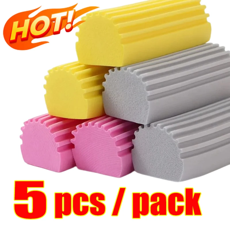 3Pcs/5Pcs Feuchte Sauber Duster Schwamm Hause Auto Nass Reinigung Schwamm Duster Wiederverwendbare Detaillierung Waschen Pinsel Auto reinigung Zubehör Image