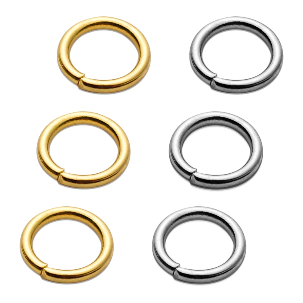 50-200 teile/los Edelstahl Offene Biegeringe 4 5 6 8mm Split Ringe Anschlüsse DIY Halskette Schmuck, der Entdeckungen Zubehör Image