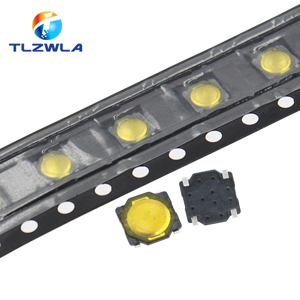 20PCS Metall Dome 3,7*3,7*0,35mm Dünne Film Touch Schalter 4 Fuß Patch Micro taste Schalter 3,7X3,7X0,35MM Image