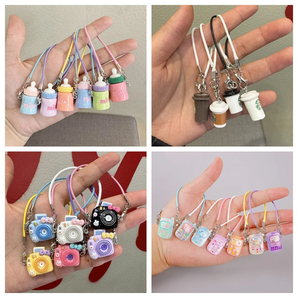 Mini DIY Kamera Telefon Kaffee Tasse Wasser Flasche Dress Up Plüsch Spielzeug Für Labubu Puppe Anhänger Puppenhaus Zubehör Süße Paar Geschenk