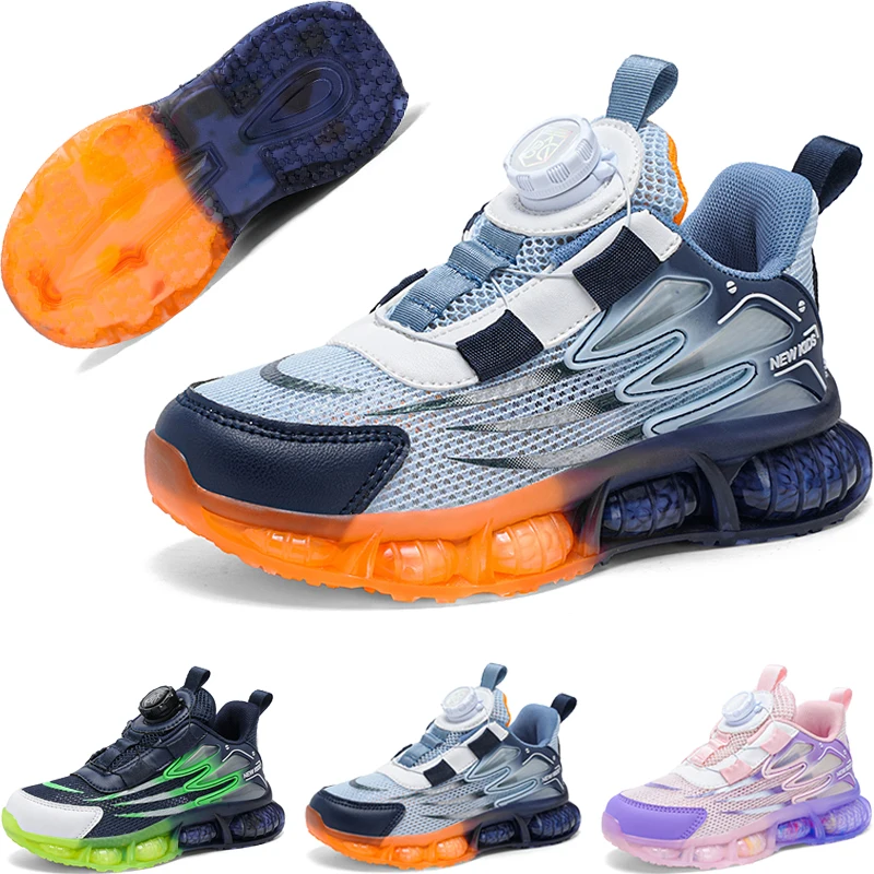 Neue modische Sportschuhe für Kinder, rutschfeste leichte Sportschuhe für Kinder, atmungsaktive Outdoor-Basketball-Jungen