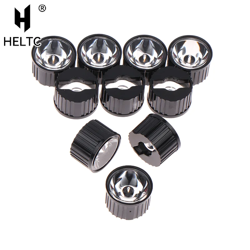 10 Stück High Power 1 W 3 W LED-Linse 5/8/10/15/25/30/45/60/90/120 Grad Reflektor Kollimator 20 mm PMMA Acryl optische Linsen Image
