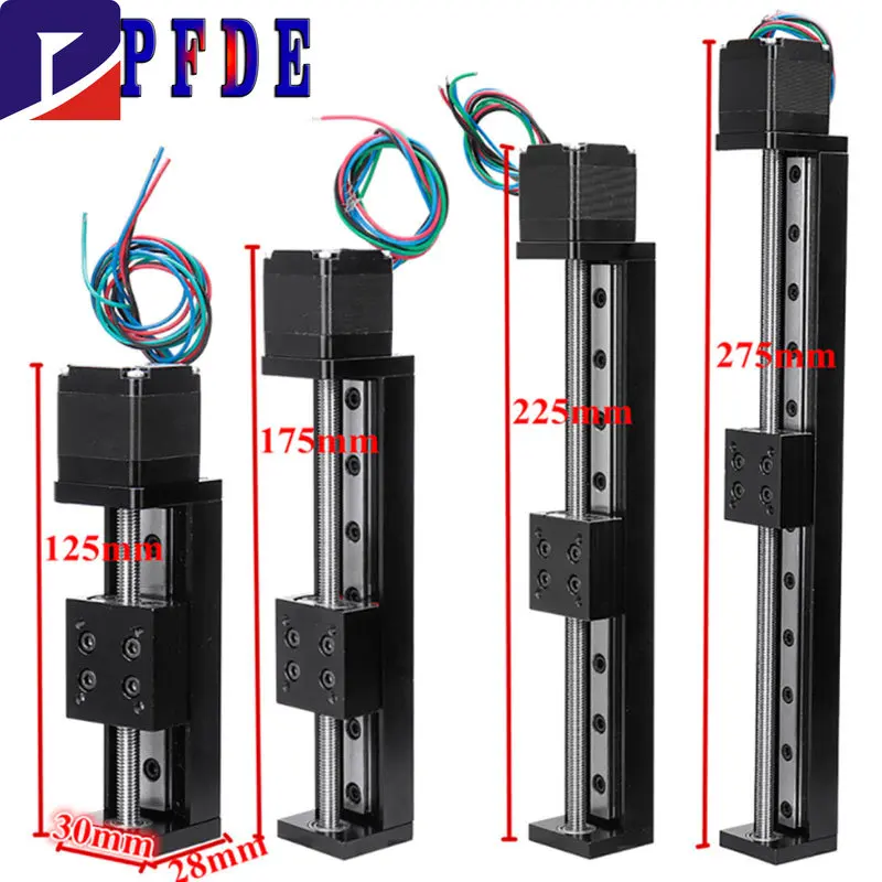 T-Typ CNC Schiebetisch Schiene Linear Bühne Transport Guide Plattform Schrittmotor Antrieb Kit Mini Schiebetisch XYZ Achse Tisch Image