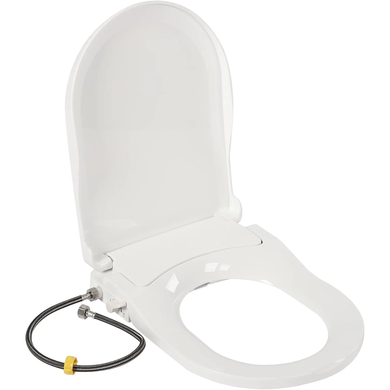 Toilettensitz D-Form WC Sitz Bidetaufsatz mit Integriertem Bidet Dusch WC Seat Image