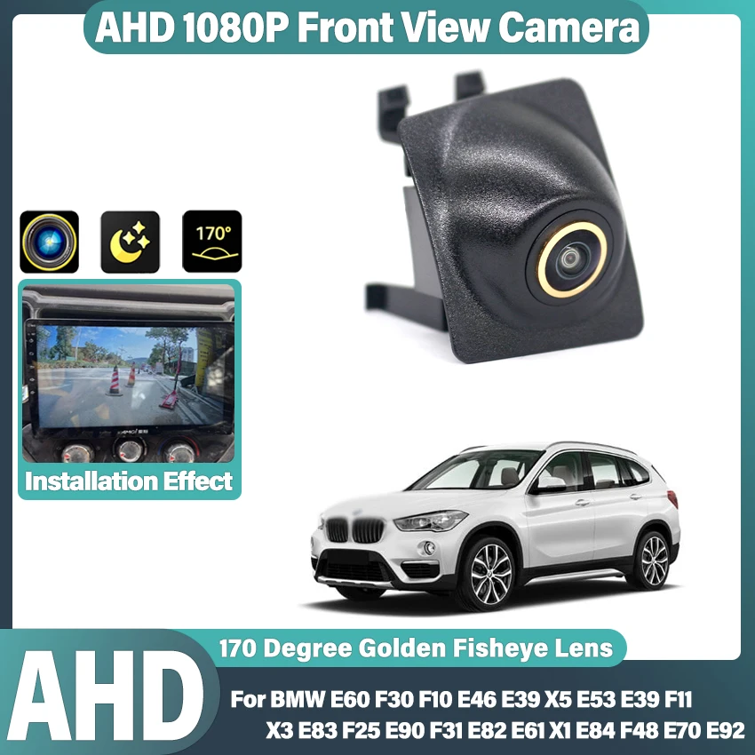 AHD HD 1080P Auto Vorderansicht Kamera Für BMW E60 F30 F10 E46 E39 X5 E53 E39 F11 X3 E83 f25 E90 F31 E82 E61 X1 E84 F48 E70 E92 Image