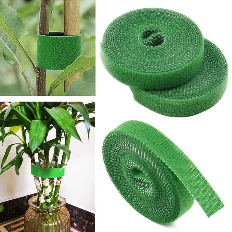 5m grüne Gartens chnur Pflanze Krawatten Nylon Pflanze Verband Garten Hakens ch laufe Bambus Rohr Wrap Unterstützung Garten zubehör Image