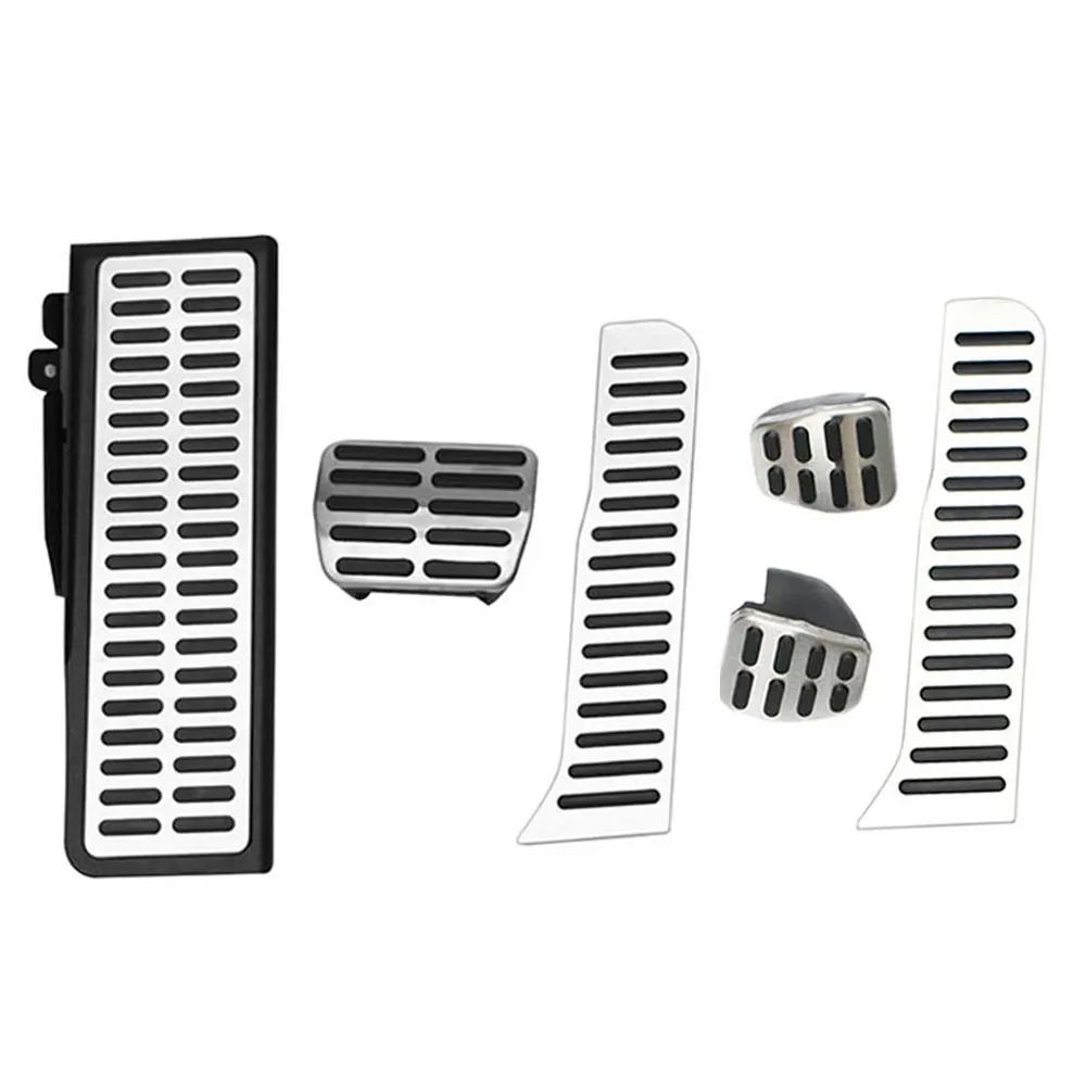 Edelstahl Auto Pedale Gaspedal Gas Bremse Kupplung Rest Pedal Abdeckung für VW Golf 5 6 Tiguan Touran für Skoda Octavia A5 LHD Image