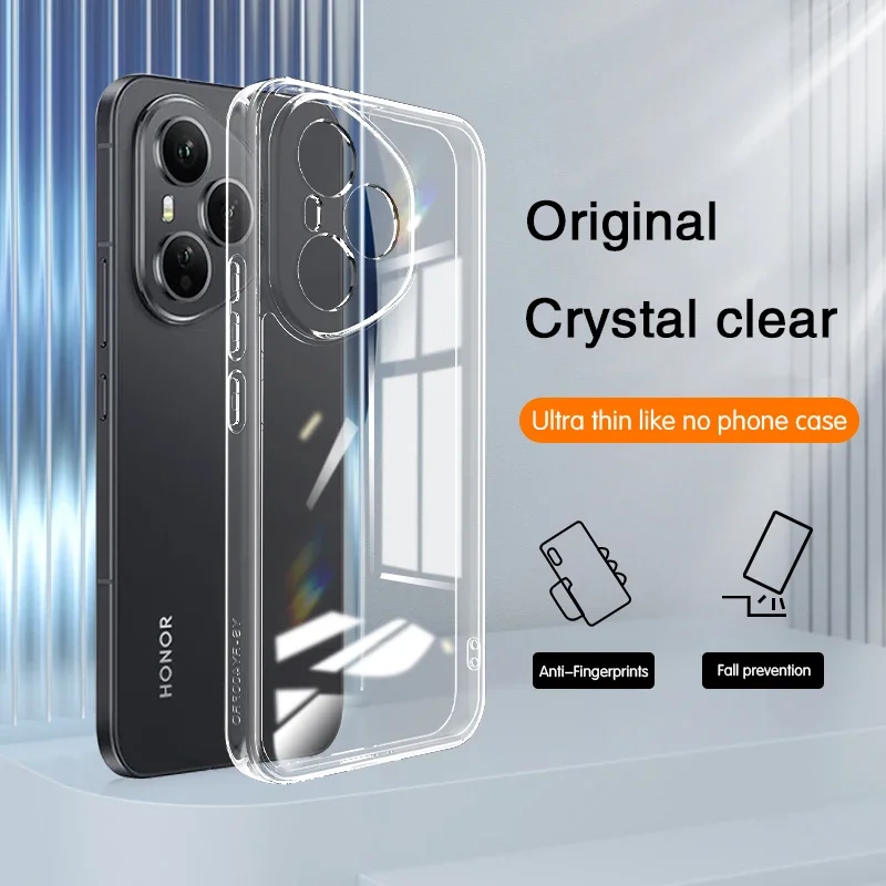 Weiche TPU-transparente Handyhülle für Honor 400 Pro 5G, transparenter Linsenschutz, ultradünne Rückseite für Honor 400 Pro Image