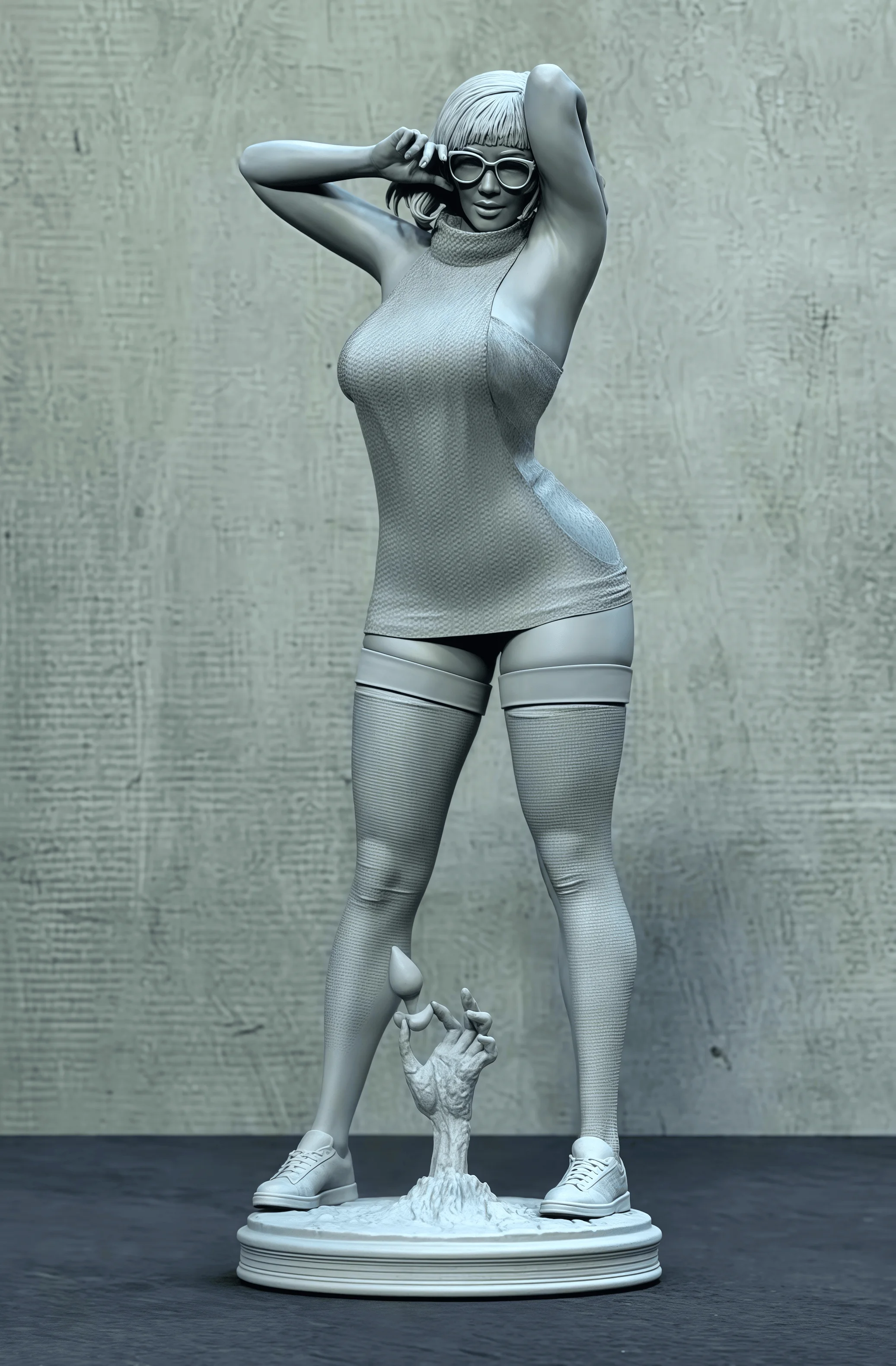 1:18 Gussharz-Modellbausatz, GK, schönes Mädchenmodell aus Harz, unbemalt Image