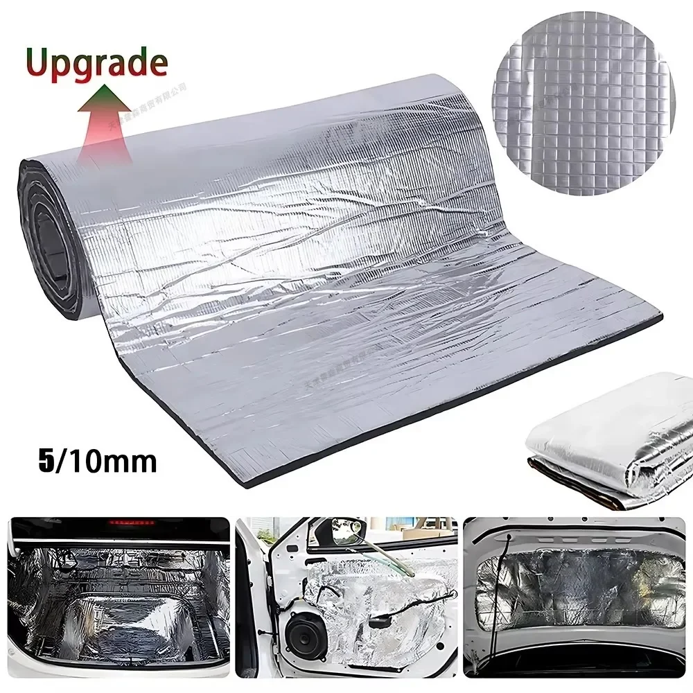 200x50cm 5/10mm Sound Deadener Mat Auto Acoustic Thermal Mat Sound Proof Wall Panels Car Deadening Noise Insulation Mats for Car